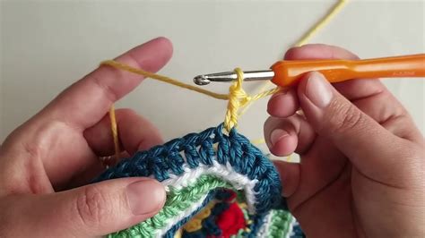 Standing Double Crochet Join Tutorial Youtube