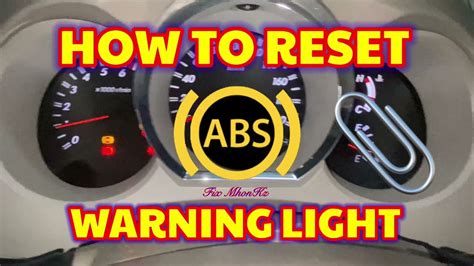 How To Reset Abs Warning Light