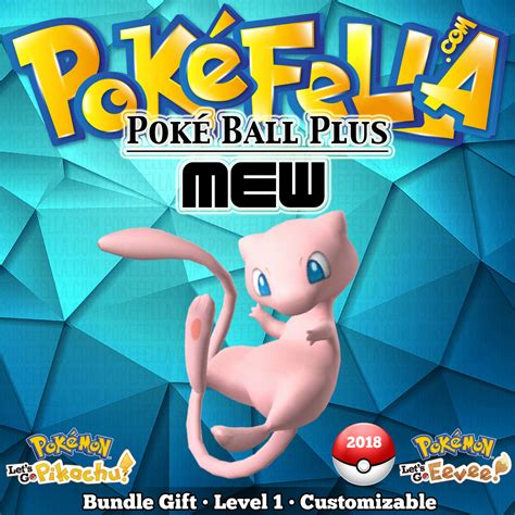 Poké Ball Plus Mew • Pokémon Lets Go Pikachu And Eevee Sword And Shie