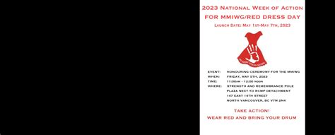 2023 National Week of Action for MMIWG/Red Dress Day - Hollyburn ...