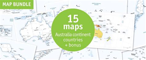 Australia Continent Map Countries