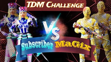 V Tdm Challenge Subscribers Vs Me Custom Rooms Tdm Bgmilive