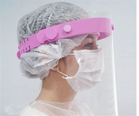 Protetor Facial Face Shield Articulado Rosa Kit C Un No Elo Net