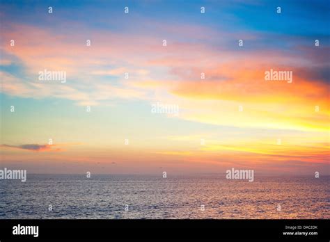 Beautiful sunset on Bali island, Indonesia Stock Photo - Alamy