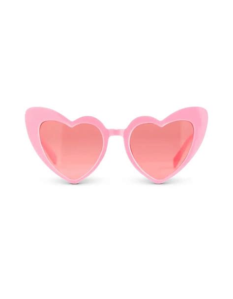 Women’s Pink Heart Shaped Party Sunglasses