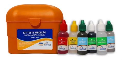 Kit Teste De Medi O Em Sal Cloro Ph E Alcalinidade