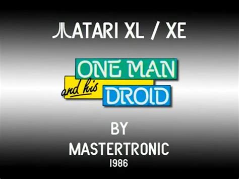 Atari Xl Xe One Man And His Droid Mastertronic Youtube