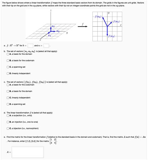 The Figure Below Shows Where A Linear Transformation Chegg