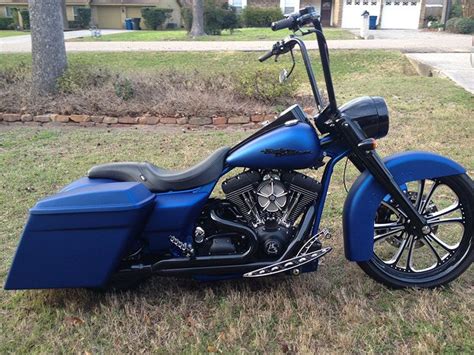 2008 Custom Road King With 18 Inch Gloss Black Hcc Ape Hangers Custom