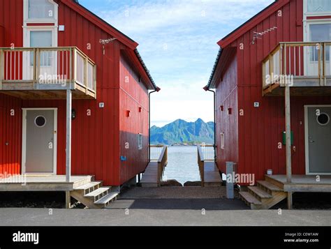 Camping of Lofoten islands Stock Photo - Alamy