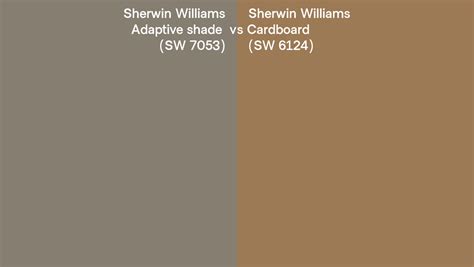 Sherwin Williams Adaptive Shade Vs Cardboard Side By Side Comparison