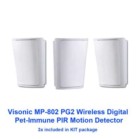 Visonic Kit GTX With 3 PIR And Bell Wireless Alarm System