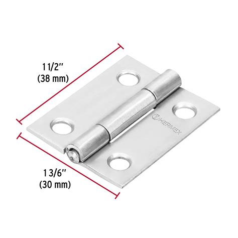 43200 BR 154 TRUPER Bisagra Rectangular 1 1 2 Acero Inoxidable Hermex