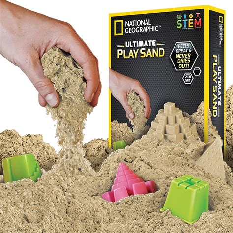 Buy National Geographic Play Sand With Castle Molds And Tray Lbs