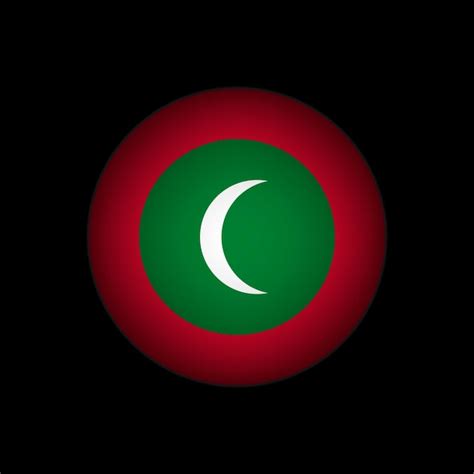 Premium Vector Country Maldives Maldives Flag Vector Illustration