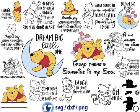 Winnie The Pooh Quotes Svg Piglet Svg Cute Pooh Quote Svg Inspire