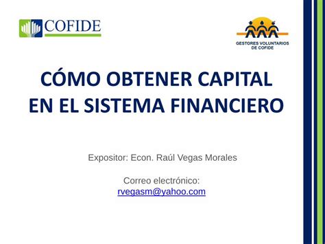 PDF CÓMO OBTENER CAPITAL EN EL SISTEMA PDF fileEmpresas Financieras