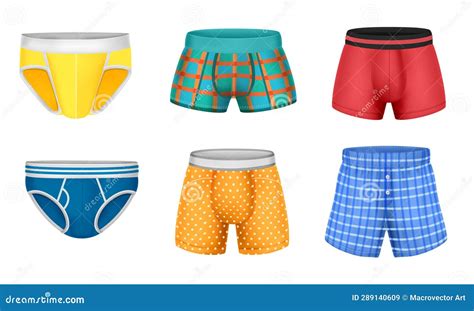 Realistic Mens Underpants Cartoon Vector Cartoondealer