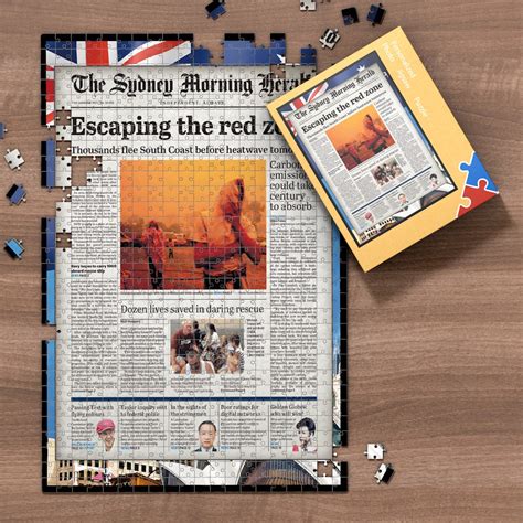 The Sydney Morning Herald Front Page Jigsaw Puzzle Newspaper Puzzle Pe ...