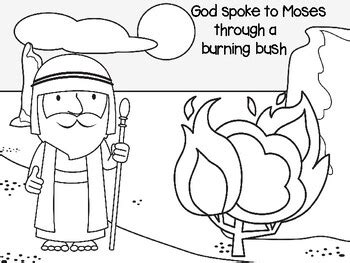 Moses and the Burning Bush craft by JannySue | TPT