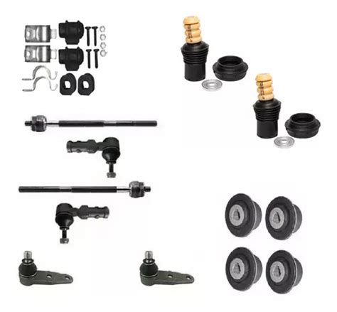 Kit Coxim Batente Coifa Pivo Terminal Axial Bucha Clio