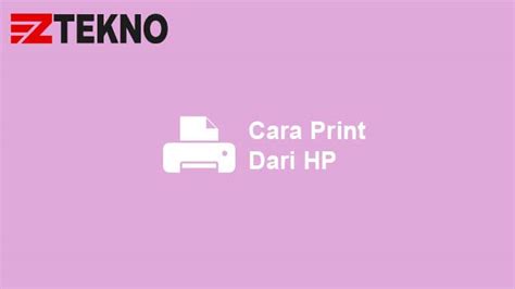 Cara Print Dari Hp Ke Printer Canon Unbrick Id