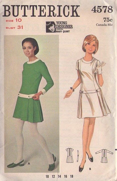 37 Designs Mary Quant Sewing Patterns From 1960s ArleneBrodi