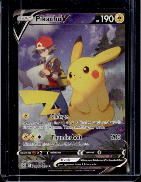 Mavin 2022 Pokemon SWSH Pikachu V Full Art Lost Origin Trainer