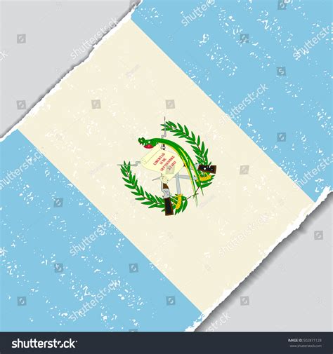 Guatemalan Grunge Flag Diagonal Background Vector Stock Vektor