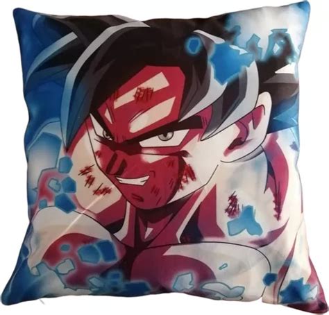 Coj N Almohada Felpa Goku Ultra Instinto X Extra Suave Cuotas Sin