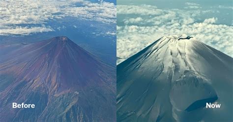 Japan S Mount Fuji Finally Sees Snowfall On Nov After Record