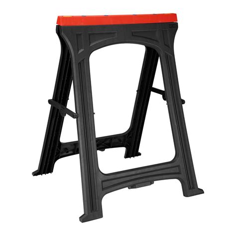 31 in. PVC Folding Sawhorse, 350 lb. Capacity