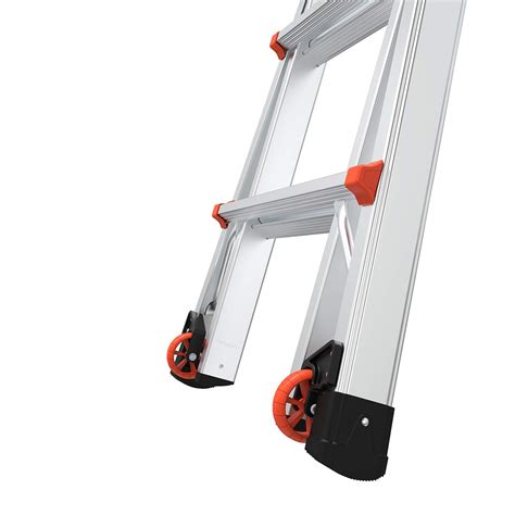 Little Giant Ladders Velocity With Wheels M17 17 Ft Multi Position Ladder Aluminum Type 1a