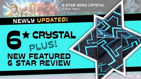 6 Star Crystal Opening New 6 Featured Crystal Review Marvel Contest Of Champions Youtube