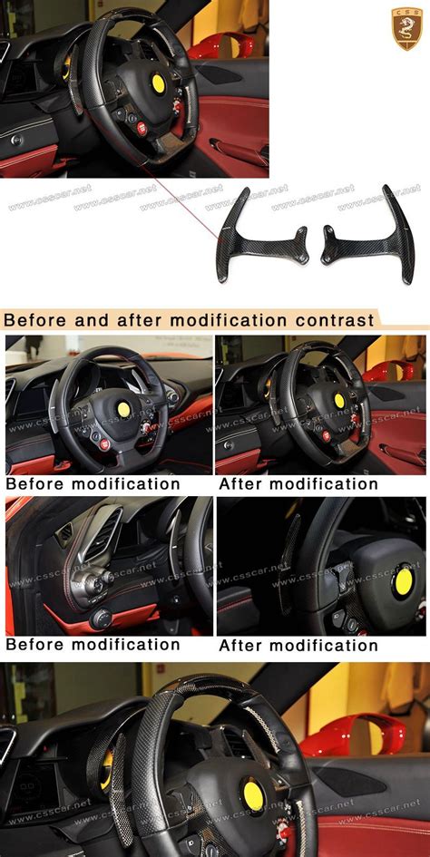 ferrari  carbon fiber shift paddle