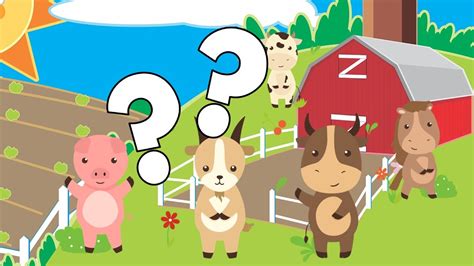 Guess The Hidden Farm Animal Guessing Game For Kids Toddlers