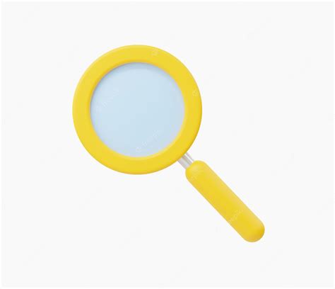 Premium Vector 3d Realistic Magnifying Glass Vector Illustration