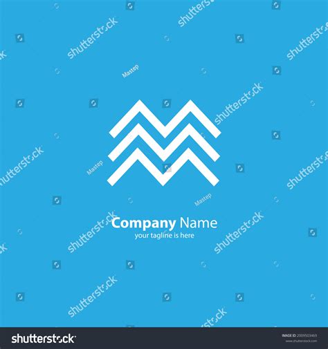 Modern Letter M Logo Concept Company Stock Vector Royalty Free