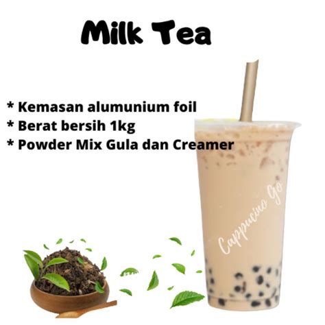 Jual Bubuk Minuman Boba Serbuk Minuman Powder Drink Rasa Milk Tea