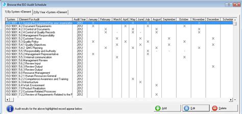 screen audit schedule  qmscapa software