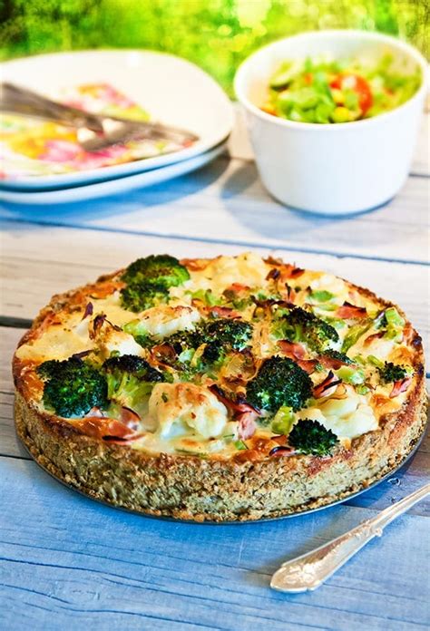 Glutenfri Paj Med Blomk L Broccoli Och Skinka Landleys K K