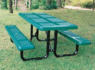 Portable Perforated Metal Style Outdoor Table Belson Outdoors