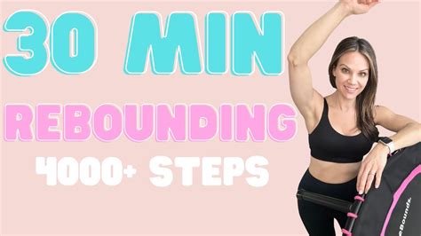 30 Min Trampoline Workout Rebounder Cardio Combo Moves No Repeat Cardio Rebounding 4000