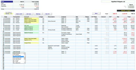 Excel Accounting Spreadsheet Templates - Making Tax Digital version ...