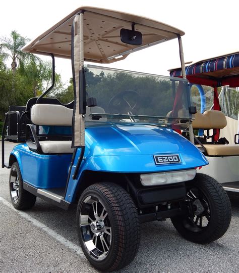 Itp Ss Chrome Wheels And Itp Tires On Ez Go Txt Golf Cart Creates Uniqe