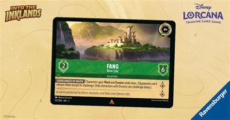 Into The Inklands Card Reveal Fang River City Disney Lorcana