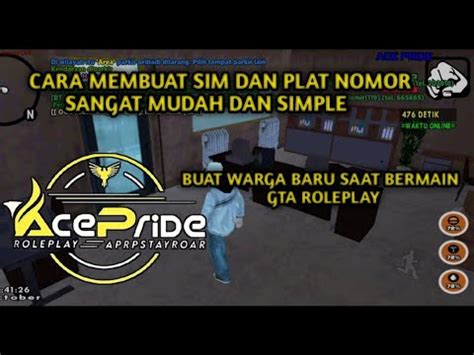 CARA MEMBUAT SIM DAN PLAT NOMER GTA SA Roleplay SAMP Server Indonesia