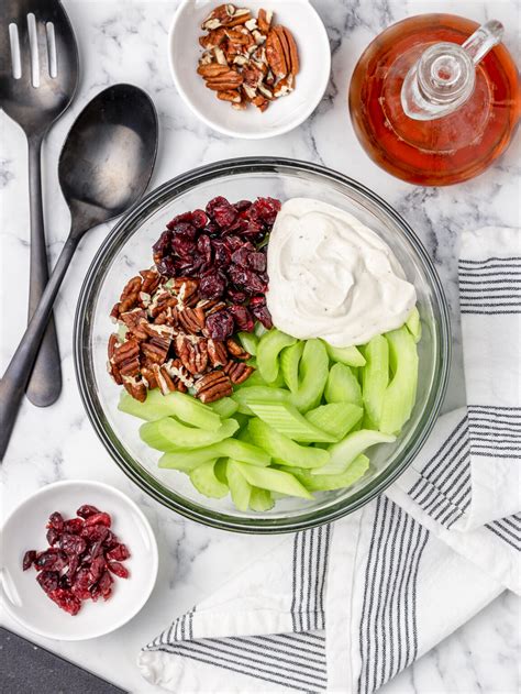 Celery Salad with Cranberries and Pecans - Entirely Elizabeth