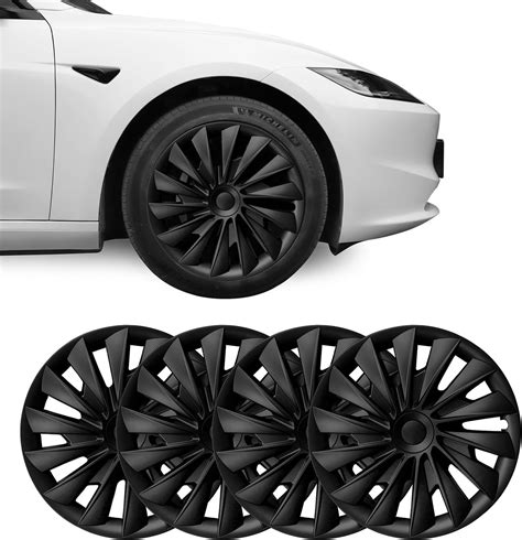 Basenor 2024 Wheel Covers For Tesla Model 3 18 Inch Hubcaps Wheel Rim