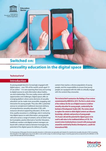 Switched On Sexuality Education In The Digital Space